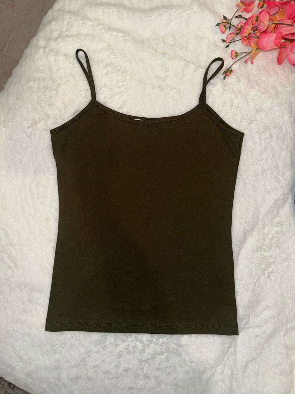 3 x 20$ Zara Olive Green Spaghetti Strap Camisole Size S